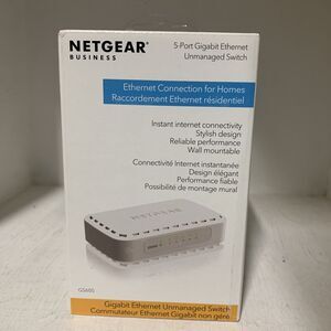 NETGEAR GS605NA 5-Port Gigabit Ethernet Unmanaged Switch